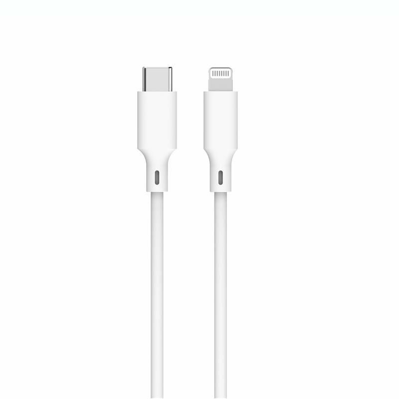 Cablu USB tip C, Lightning, PD 27W, 480 Mbps, 2 metri, alb - imagine 4